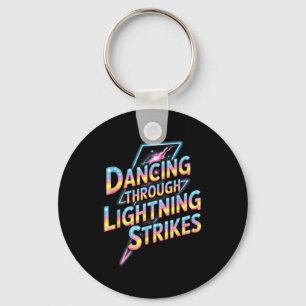 Dancing Through The Lightning Strike Dancer Motiva Key Ring