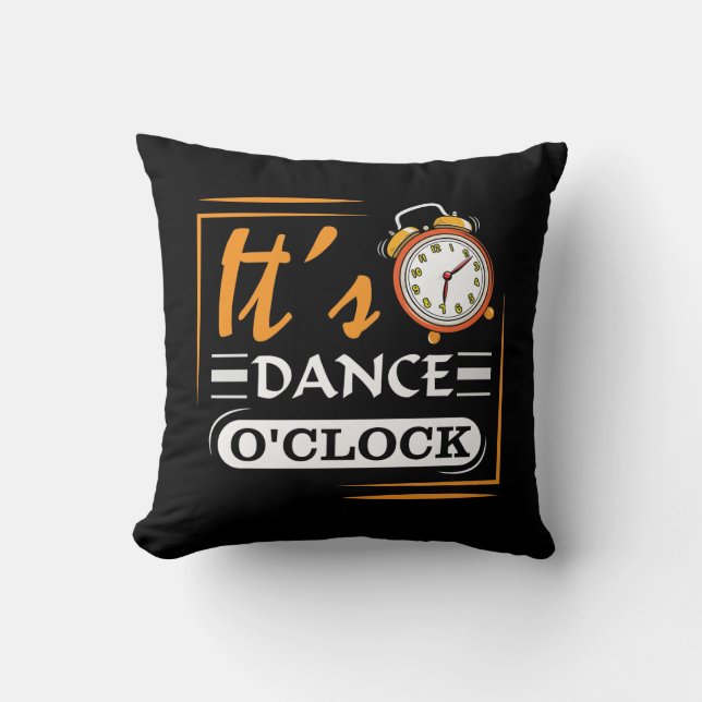 Dancing Time Teacher Coach Dancer Cushion (Front)