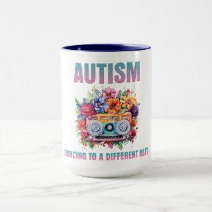 Dancing to a Different Beat.  Autism Awareness Mug