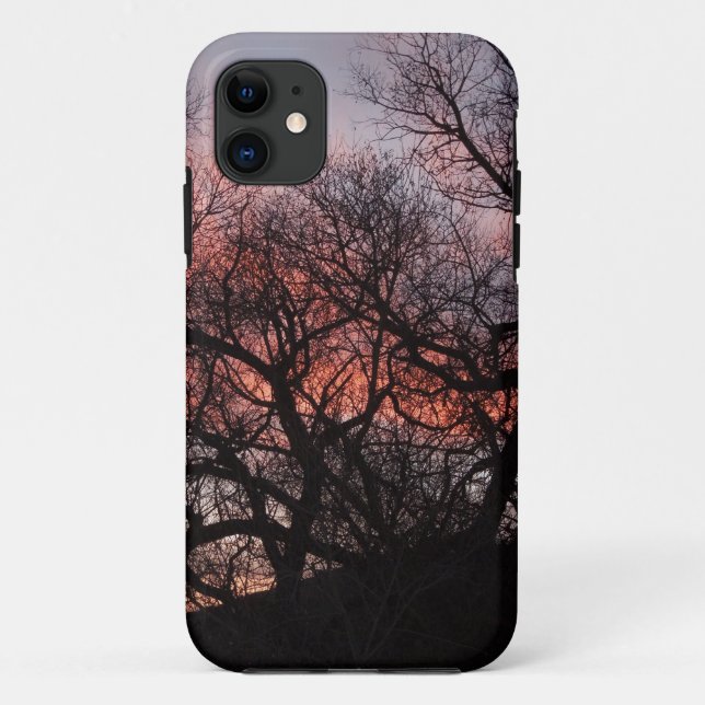 Dancing Tree Skeletons at Sunset Case-Mate iPhone Case (Back)