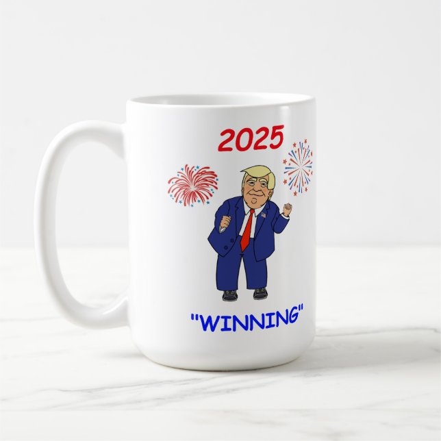 Dancing Trump Design- Winning Coffee Mug (Left)