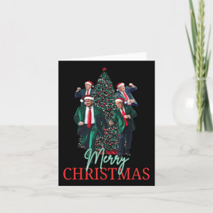 Dancing Trump Santa Merry Christmas Daddy's Home 4 Card