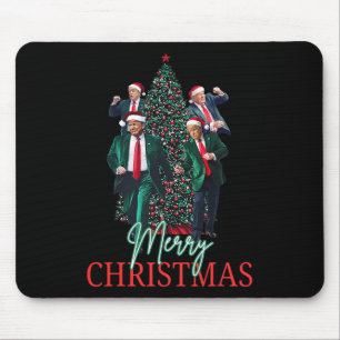 Dancing Trump Santa Merry Christmas Daddy's Home 4 Mouse Pad