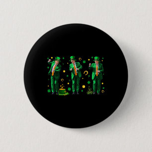 Dancing Trump St. Patrick's Day  6 Cm Round Badge