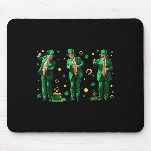 Dancing Trump St. Patricks Day , Uni-adults, Mouse Pad (Front)