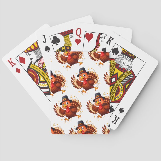 Dancing Turkey Playing Cards (Back)