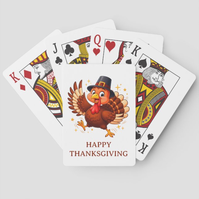 Dancing Turkey Playing Cards (Back)