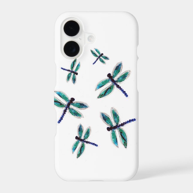 Dancing Turquoise Dragonfly Bugs (Back)