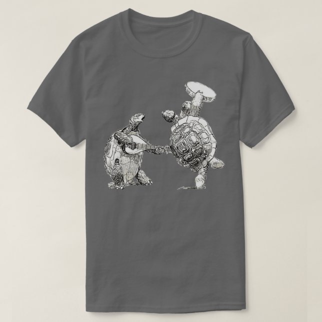 Dancing Turtles Terrapin  T-Shirt (Design Front)