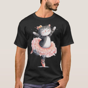 Dancing Tutu Cat Costume For Cats Lovers  T-Shirt