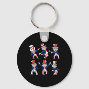 Dancing Uncle Sam 4th Of July Dance Challenge Boys Key Ring