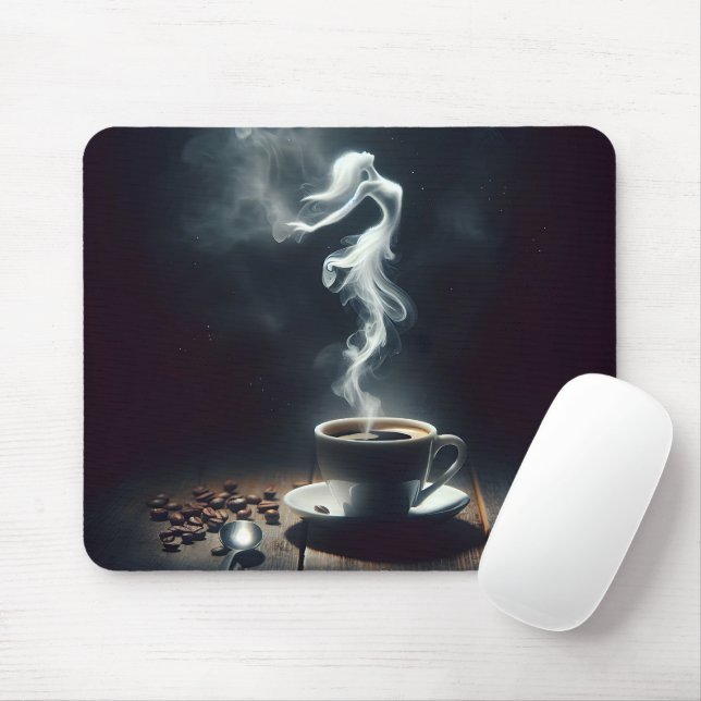 Dancing Vapour In Coffee Mouse Pad (With Mouse)