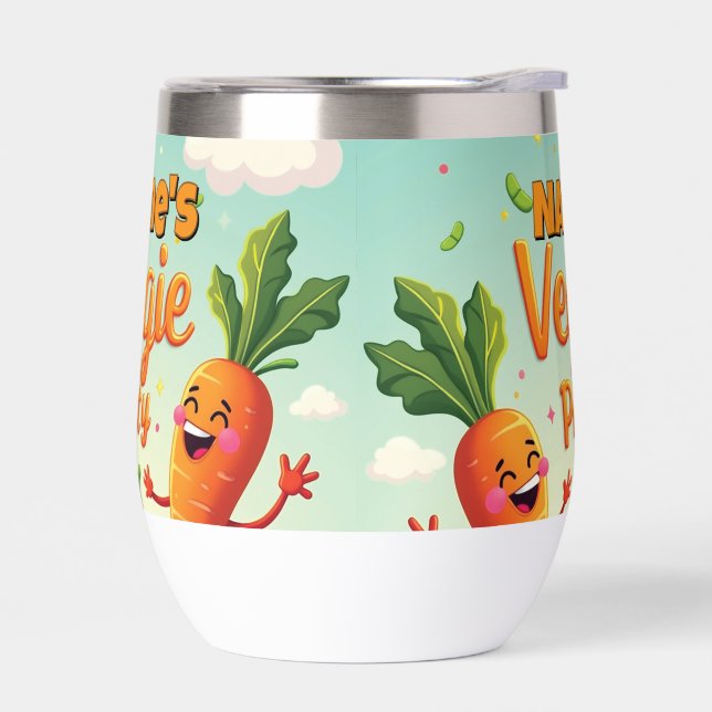 Dancing Vegetables Kids Bottle (Left)