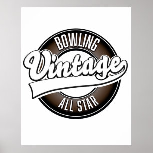 Dancing vintage all star logo poster