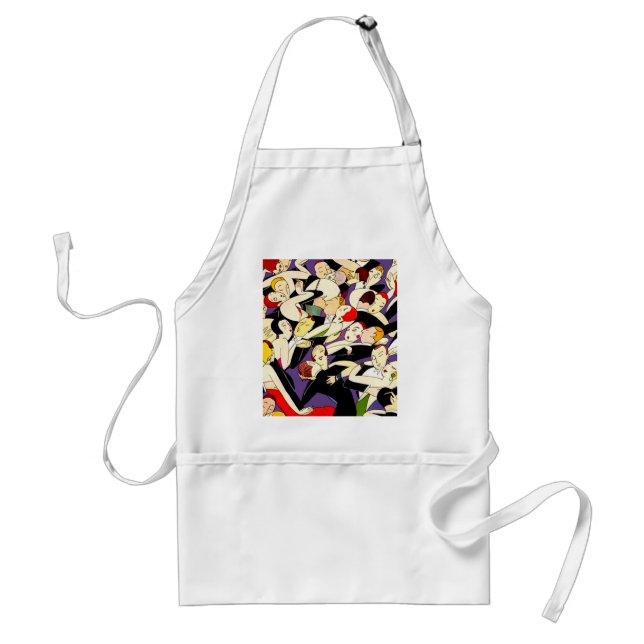 Dancing Vintage Couples Standard Apron (Front)