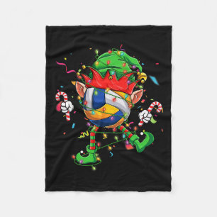 Dancing Volleyball Ball Elf Hat Scute Ss Cute Sss  Fleece Blanket