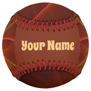 Dancing W. The Light Modern Abstract Fractal Name Softball