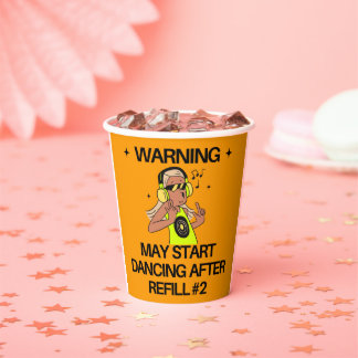 Dancing Warning Cup Sleeves | Party Humour Drink J