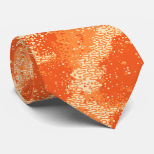 Dancing Waters Retro Abstract Two-sided Tie
