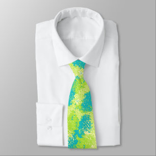 Dancing Waters Retro Abstract Two-sided Tie