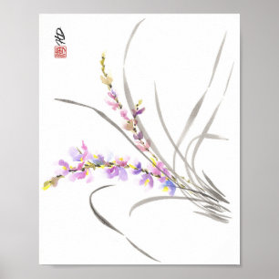 Dancing Wild Orchid Poster
