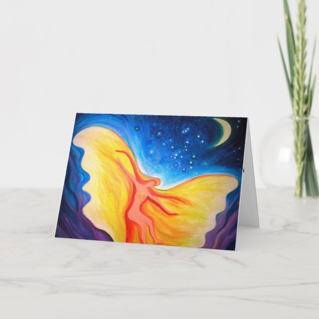 dancing with angel Holiday card (Front)
