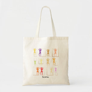 Dancing with Colours Female Kaleidoscope Tote bags