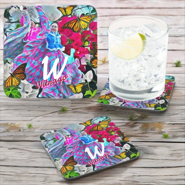 Dancing with Flowers & Butterflies PV01 Coaster (Creator Uploaded)