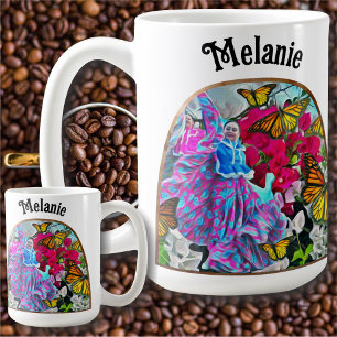 Dancing with Flowers & Butterflies PV01 Coffee Mug