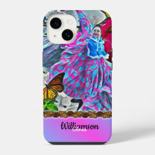 Dancing with Flowers & Butterflies PV01 iPhone 14 Case