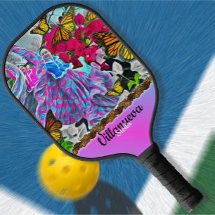 Dancing with Flowers & Butterflies PV01 Pickleball Paddle