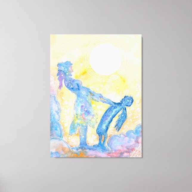 Dancing with my angel Stretched Canvas Print (Front)