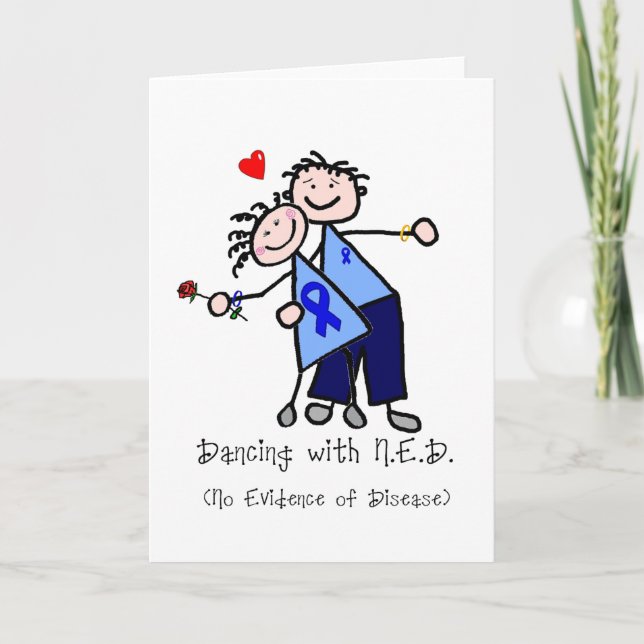 Dancing with N.E.D. - Colon Cancer Card (Front)