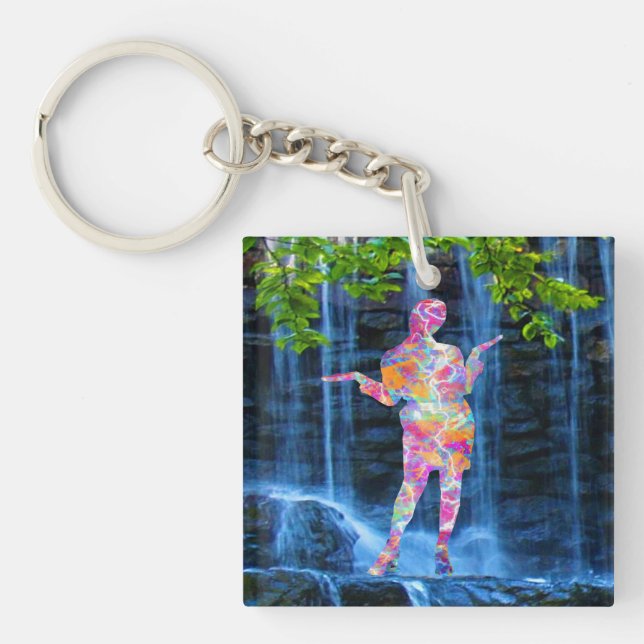Dancing with Nature Key Ring (Front)