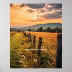 Dancing with the Dusk - Tennessee Sunset Poster