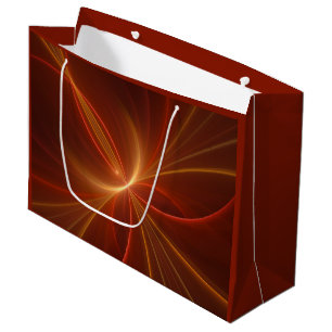 Dancing With The Light Modern Abstract Fractal Art Large Gift Bag