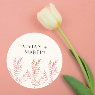 Dancing with the whisper of wind classic round sticker