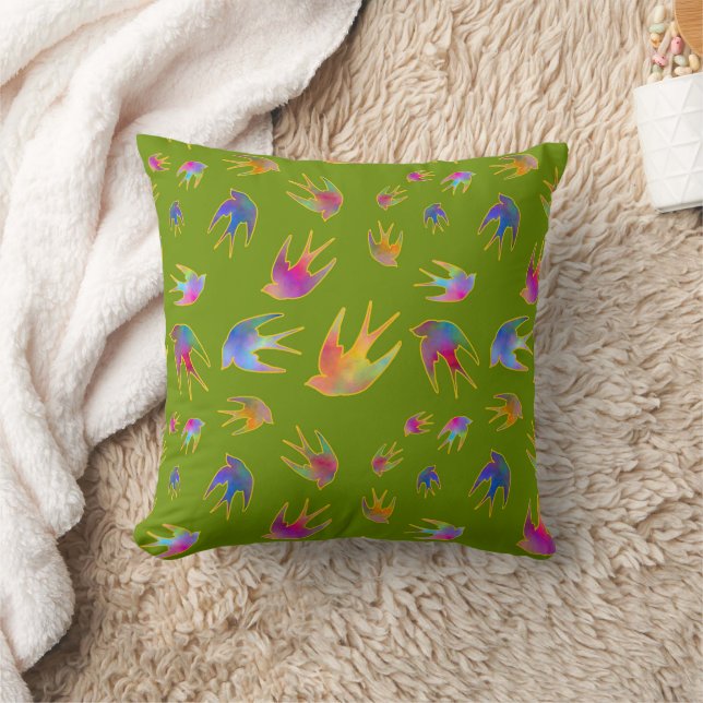 Dancing with the Wind Springtime.jpg Cushion (Blanket)