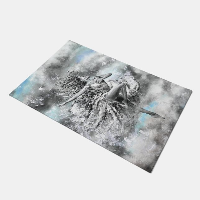 Dancing Woman Doormat (Angled)