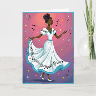 Dancing Woman Mothers Day Card