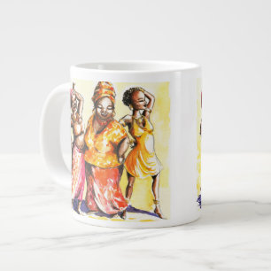 Dancing women large coffee mug