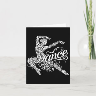 Dancing Wordart Dancers Card