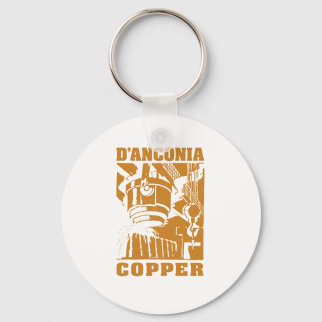 d'Anconia Copper / Copper Logo Key Ring (Front)