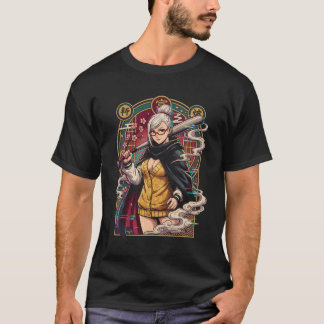 Dandadan Granny Seiko White Hair Red Eyes Ghost Ar T-Shirt