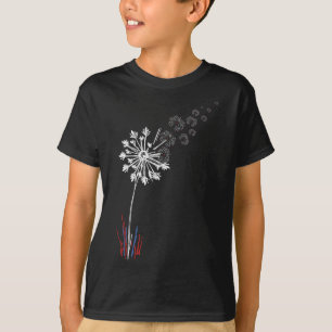 Dandelion 4th Of July Cute Flower American Patriot T-Shirt