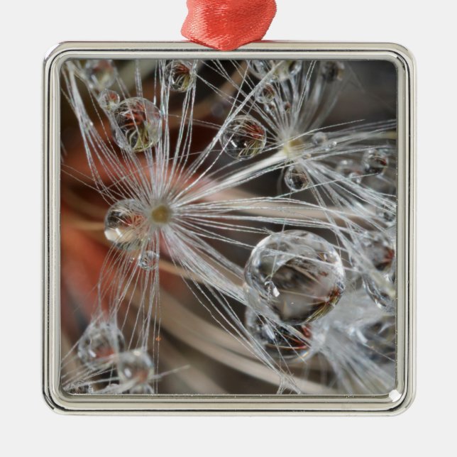 Dandelion Abstract Metal Tree Decoration (Front)