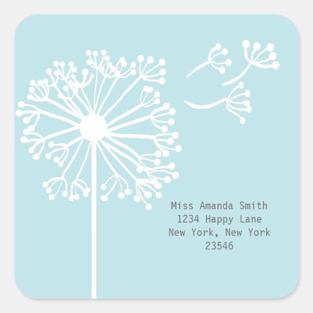Dandelion Address Stickers (Front)