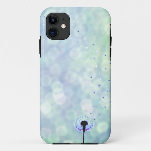 Dandelion and Blue bokeh iphone 5 case (Back)