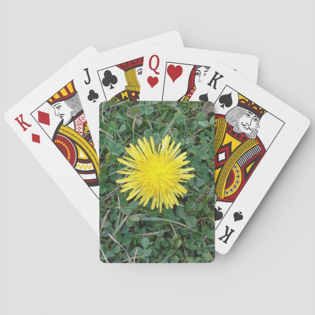 Dandelion and Clovers Lucky Playing Cards (Back)