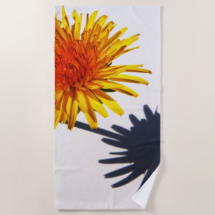 Dandelion and Shadow btcnm Beach Towel